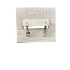 Nadri Modern Love Emerald Cut Earrings